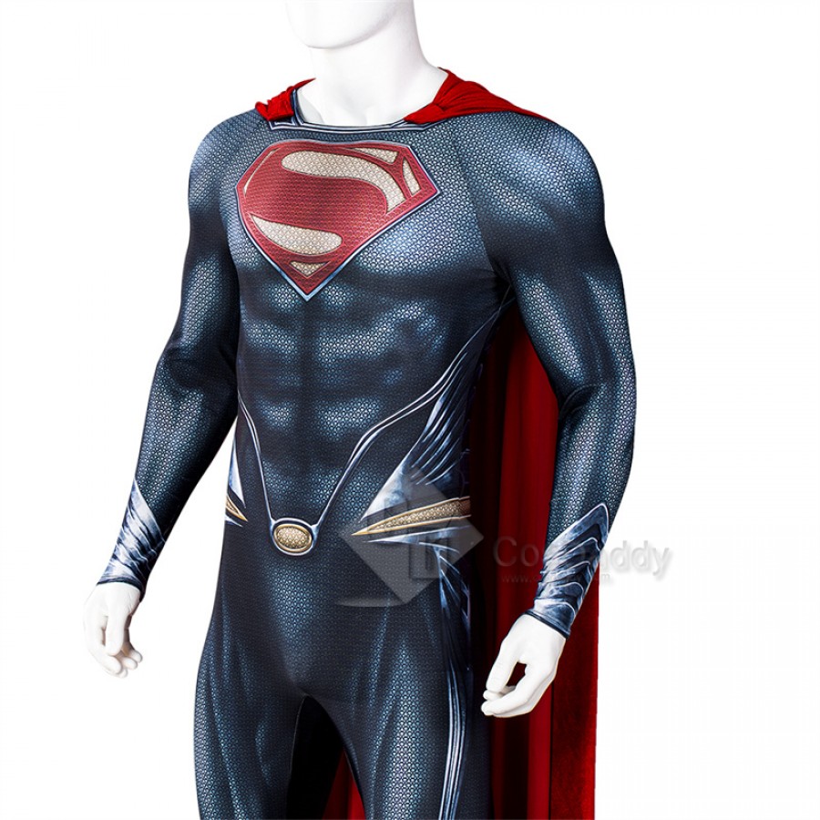 2022 New Superman Man Of Steel Clark Kent Cosplay Costume Superhero